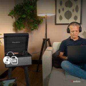 Gramofon stojący Audizio Fremont BT czarny one size 11