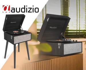 Gramofon stojący Audizio Fremont BT czarny one size 2