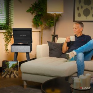 Gramofon stojący Audizio Fremont BT czarny one size 9