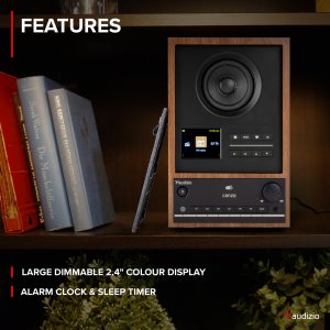 Radio internetowe DAB+/FM BT WIFI Canzo Audizio ciemne drewno one size 23