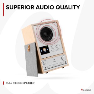Radio internetowe DAB+/FM BT WIFI Canzo Audizio jasne drewno one size 19