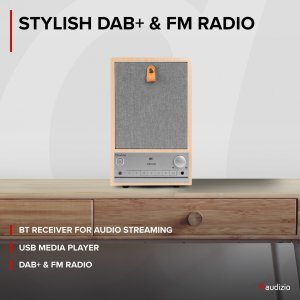 Radio internetowe DAB+/FM BT WIFI Canzo Audizio jasne drewno one size 20