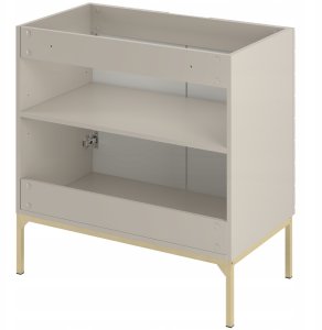 Kaszmirowa ryflowana szafka pod umywalkę 80 cm ASPEN-08 złote nóżki 4