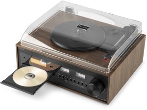 Gramofon retro Boston CD USB radio DAB głośniki Audizio one size 11