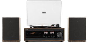 Gramofon retro Boston CD USB radio DAB głośniki Audizio one size 17