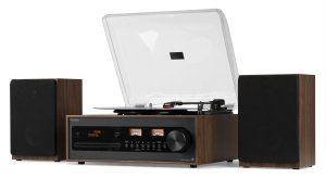 Gramofon retro Boston CD USB radio DAB głośniki Audizio one size 18