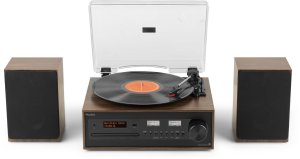 Gramofon retro Boston CD USB radio DAB głośniki Audizio one size 19