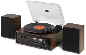 Gramofon retro Boston CD USB radio DAB głośniki Audizio one size 20