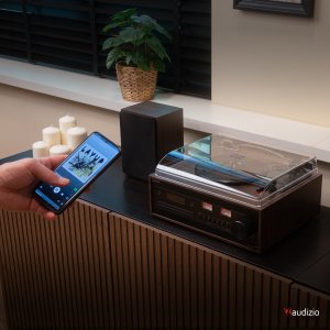 Gramofon retro Boston CD USB radio DAB głośniki Audizio one size 10