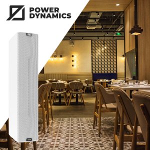 Głośnik kolumnowy 100V Power Dynamics biały one size 2