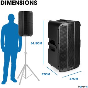 Kolumna aktywna 1sz 12'' 800W z Bi-amp DSP Vonyx one size 16