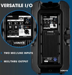 Kolumna aktywna 1sz 12'' 800W z Bi-amp DSP Vonyx one size 17