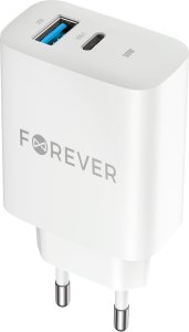 Forever ładowarka sieciowa PD QC TC-07-30AC 1x USB-C 1x USB 30W biała 1