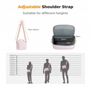 Torba fotograficzna K&F Concept Camera Sling Bag 5 l - różowa 7