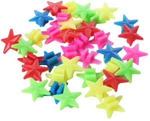 Zestaw Koraliki Na Szprychy Do Roweru Gwiazdki Kolorowe 2cm 35szt LEAN Toys 2