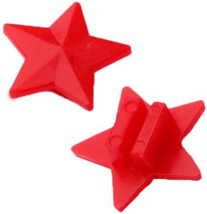 Zestaw Koraliki Na Szprychy Do Roweru Gwiazdki Kolorowe 2cm 35szt LEAN Toys 3