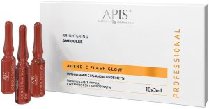 Apis ADENO-C Flash Glow Rozświetlające ampułki do twarzy z witaminą C i adenozyną 30ml 1