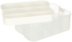 Organizer pudełko pojemnik na klocki zabawki drobiazgi z pokrywą przegródkami 3 piętra warstwy Kik Sp. z o. o. Sp. k. 7