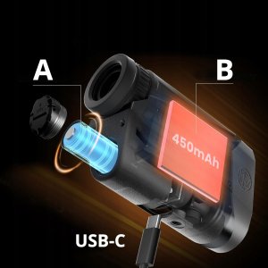 DALMIERZ LASEROWY LUPA GOLFOWA LORNETKA MYŚLIWSKA DO POLOWANIA ETUI ZOOM 6x 3