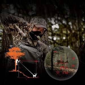 DALMIERZ LASEROWY LUPA GOLFOWA LORNETKA MYŚLIWSKA DO POLOWANIA ETUI ZOOM 6x 8