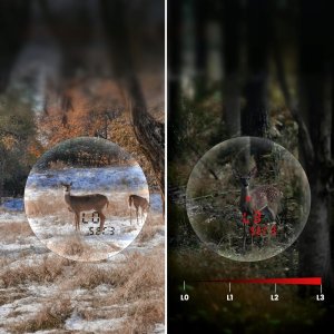 DALMIERZ LASEROWY LUPA GOLFOWA LORNETKA MYŚLIWSKA DO POLOWANIA ETUI ZOOM 6x 9