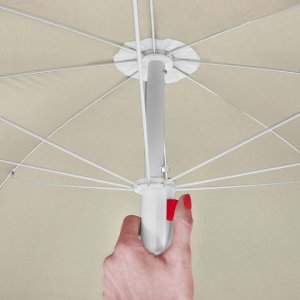 Parasol plażowy z pokrowcem, składany parasol do ogrodu, beżowy UNIWERSALNY 6