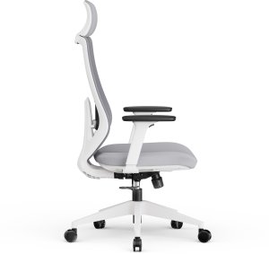 Krzesło biurowe SENSE7 Nakai Biało-szare 9