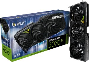 Karta graficzna Palit GeForce RTX 5070 Ti GamingPro-S 16GB GDDR7 DLSS4 (NE7507T019T2-GB2031U) 1