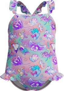 Dziecięcy Strój Kąpielowy Alv Digi Pt Frill Tsrp 1pc If  fiery red/white/french blue rozmiar 6 1