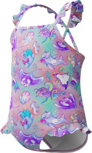 Speedo Dziecięcy Strój Kąpielowy Alv Digi Pt Frill Tsrp 1pc If fiery red/white/french blue rozmiar 6 2