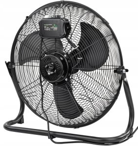 WENTYLATOR PODŁOGOWY PRZEMYSŁOWY WIATRAK BIUROWY MOCNY 50CM PRZENOŚNY 125W 1
