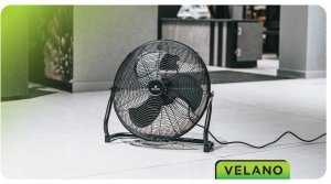 WENTYLATOR PODŁOGOWY PRZEMYSŁOWY WIATRAK BIUROWY MOCNY 50CM PRZENOŚNY 125W 5