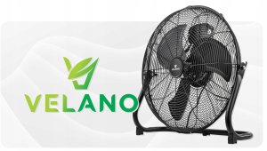 WENTYLATOR PODŁOGOWY PRZEMYSŁOWY WIATRAK BIUROWY MOCNY 50CM PRZENOŚNY 125W 8