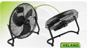 WENTYLATOR PODŁOGOWY PRZEMYSŁOWY WIATRAK BIUROWY MOCNY 50CM PRZENOŚNY 125W 9
