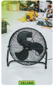 WENTYLATOR PODŁOGOWY PRZEMYSŁOWY WIATRAK BIUROWY MOCNY 50CM PRZENOŚNY 125W 10