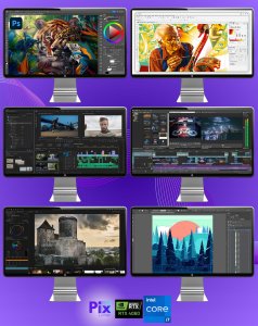 Komputer Pix Lumen V5 Intel Core i7 NVIDIA GeForce RTX 4060 64GB DDR4 2000GB SSD Windows 11 15