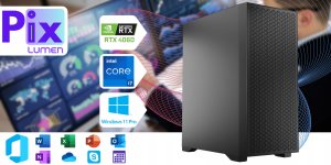 Komputer Pix Lumen V5 Intel Core i7 NVIDIA GeForce RTX 4060 64GB DDR4 2000GB SSD Windows 11 10