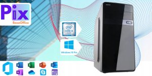 Komputer Pix Baseoffice V4 Intel Core i5 16GB DDR3 512GB SSD DVD Windows 10 9