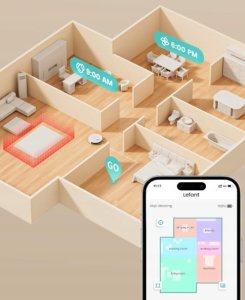 LEFANT M2 robot sprzątający LiDAR 5500 Pa 240 min pracy nowy 5