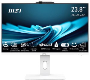 Monoblock PC MSI PRO AP241P 14M Business All in One CPU Core i5 i5-14400 2500 MHz Screen 23.8" RAM 16GB DDR5 5600 MHz SSD 500GB Graphics card Intel UHD Graphics Integrated Colour White PROAP242P14M-892XEU 1