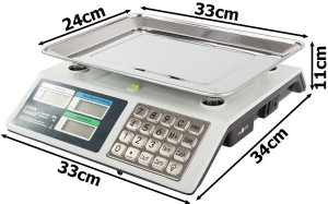 Waga sklepowa elektroniczna kalkulacyjna 40kg pl 2