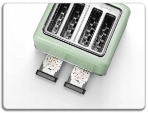 BUYDEEM Toster na 4 kromki, model DT640E, kolor Cozy Greenish, EU 13