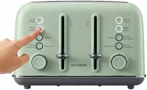 BUYDEEM Toster na 4 kromki, model DT640E, kolor Cozy Greenish, EU 4