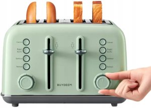 BUYDEEM Toster na 4 kromki, model DT640E, kolor Cozy Greenish, EU 6