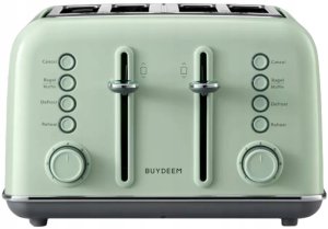 BUYDEEM Toster na 4 kromki, model DT640E, kolor Cozy Greenish, EU 8
