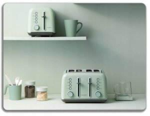 BUYDEEM Toster na 4 kromki, model DT640E, kolor Cozy Greenish, EU 10