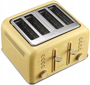 BUYDEEM Toster na 4 kromki, model DT640E, kolor Mellow Yellow, EU 2