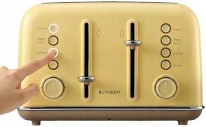 BUYDEEM Toster na 4 kromki, model DT640E, kolor Mellow Yellow, EU 3