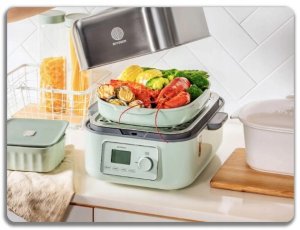 BUYDEEM Parowar 5L, model G564, kolor Cozy Greenish, EU 9