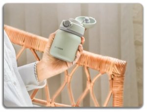 BUYDEEM Termos ze stali nierdzewnej 200ml, model TAN200, kolor Cozy Greenish 5
